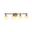 Artcraft Velora 4Lt LED Wall Sconce, Legacy Brass/White Swirl
