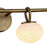 Artcraft Velora 4Lt LED Wall Sconce, Legacy Brass/White Swirl