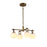 Artcraft Velora 4Lt LED 20" Pendant, Legacy Brass/White Swirl