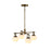 Artcraft Velora 4Lt LED 20" Pendant, Legacy Brass/White Swirl