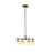 Artcraft Velora 4Lt LED 20" Pendant, Legacy Brass/White Swirl