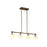 Artcraft Velora 4Lt LED 35" Pendant, Legacy Brass/White Swirl