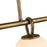 Artcraft Velora 4Lt LED 35" Pendant, Legacy Brass/White Swirl