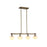 Artcraft Velora 4Lt LED 35" Pendant, Legacy Brass/White Swirl