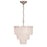 Artcraft Serena 5 Light Chandelier, Satin Nickel/White