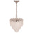Artcraft Serena 5 Light Chandelier, Satin Nickel/White