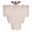 Artcraft Serena 5 Light Chandelier, Satin Nickel/White
