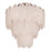 Artcraft Serena 5 Light Chandelier, Satin Nickel/White