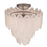 Artcraft Serena 5 Light Chandelier, Satin Nickel/White