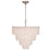 Artcraft Serena 13 Light Chandelier, Satin Nickel/White