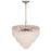 Artcraft Serena 13 Light Chandelier, Satin Nickel/White