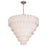 Artcraft Serena 25 Light Chandelier, Satin Nickel/White