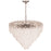Artcraft Serena 25 Light Chandelier, Satin Nickel/White