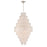 Artcraft Serena 19 Light Chandelier, Satin Nickel/White
