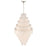Artcraft Serena 19 Light Chandelier, Satin Nickel/White