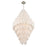 Artcraft Serena 19 Light Chandelier, Satin Nickel/White