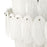Artcraft Serena 19 Light Chandelier, Satin Nickel/White