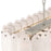 Artcraft Serena 9 Light Pendant, Satin Nickel/White
