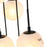 Artcraft Nightfall 21 Light Pendant, Black/White Swirl
