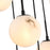Artcraft Nightfall 13 Light Pendant, Black/White Swirl