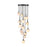 Artcraft Nightfall 15 Light Pendant, Black/White Swirl