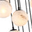 Artcraft Nightfall 15 Light Pendant, Black/White Swirl