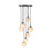 Artcraft Nightfall 7 Light Pendant, Black/White Swirl