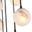 Artcraft Nightfall 7 Light Pendant, Black/White Swirl