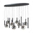 Artcraft Modella 14Lt LED Pendant, Black/Ombre Smoke/Clear