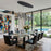 Artcraft Modella 14Lt LED Pendant, Black/Ombre Smoke/Clear