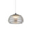 Artcraft Haze 1Lt LED 13" Pendant, Black/Smoke