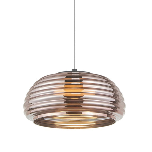 Artcraft Haze 1Lt LED 16" Pendant, Black/Espresso Copper