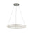 Artcraft Chevron 1Lt LED 24" Pendant, Brushed Nickel/Clear