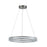Artcraft Chevron 1Lt LED 24" Pendant, Brushed Nickel/Clear