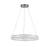 Artcraft Chevron 1Lt LED 24" Pendant, Brushed Nickel/Clear