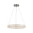 Artcraft Chevron 1Lt LED 24" Pendant, Brushed Nickel/Clear