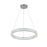 Artcraft Chevron 1Lt LED 24" Pendant, Brushed Nickel/Clear