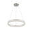 Artcraft Chevron 1Lt LED 24" Pendant, Brushed Nickel/Clear