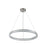 Artcraft Chevron 1Lt LED 32" Pendant, Brushed Nickel/Clear