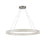 Artcraft Chevron 1Lt LED 39" Pendant, Brushed Nickel/Clear