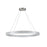 Artcraft Chevron 1Lt LED 39" Pendant, Brushed Nickel/Clear