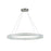 Artcraft Chevron 1Lt LED 39" Pendant, Brushed Nickel/Clear