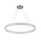 Artcraft Chevron 1Lt LED 39" Pendant, Brushed Nickel/Clear