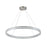 Artcraft Chevron 1Lt LED 39" Pendant, Brushed Nickel/Clear