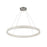 Artcraft Chevron 1Lt LED 39" Pendant, Brushed Nickel/Clear