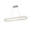 Artcraft Chevron 1Lt LED 47" Pendant, Brushed Nickel/Clear