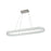 Artcraft Chevron 1Lt LED 47" Pendant, Brushed Nickel/Clear