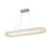 Artcraft Chevron 1Lt LED 47" Pendant, Brushed Nickel/Clear