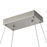 Artcraft Chevron 1Lt LED 47" Pendant, Brushed Nickel/Clear
