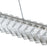 Artcraft Chevron 1Lt LED 47" Pendant, Brushed Nickel/Clear